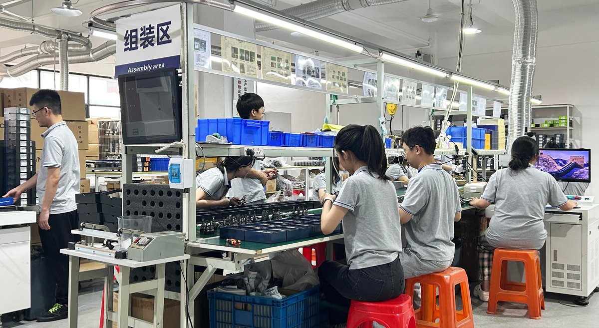 Wheel assembly line
