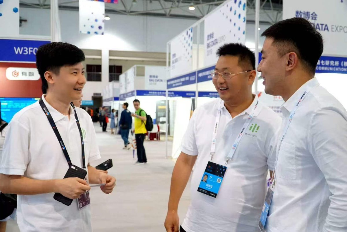 Team at exhibition